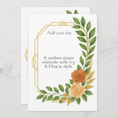 A modern classic for your big day. 招待状 (正面/裏面)