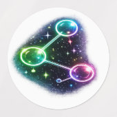 A Molecule sticker. ラベル (デザイン1)