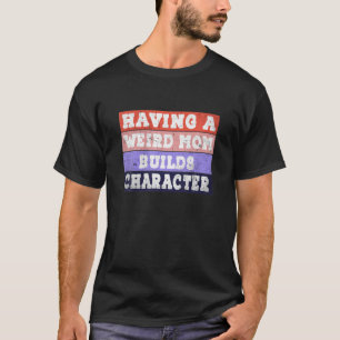A Momが構築するキャラクターおもしろいレトロVI Tシャツ