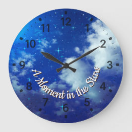 A Moment in the Stars Wall Clock | Night Sky Decor ラージ壁時計