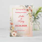 A moment of love, a wedding invitation シーズンカード (スタンド正面)