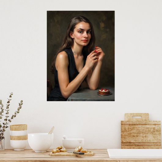 A Moment with Cherries ポスター (キッチン)