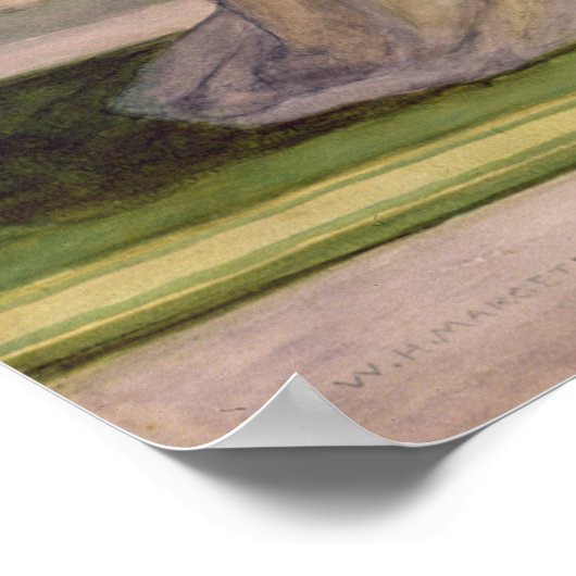 A Moment's Reflection, 1909 ポスター (角)