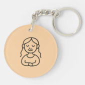 A Mom's Love - DoodleチャームKeychain キーホルダー (裏面)