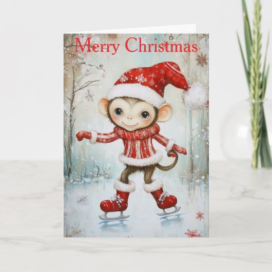 A Monkey Ice Skating シーズンカード (正面)