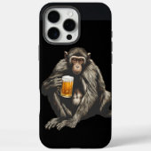 a monkey with a beer in its hand Case-Mate iPhoneケース (裏面)