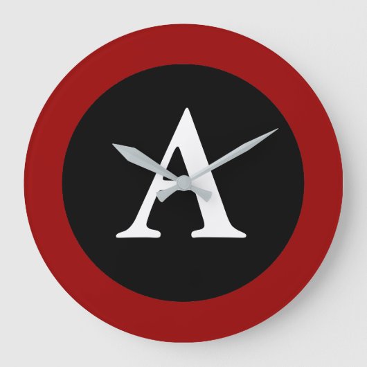 A :: Monogram大きな壁モダン時計 ラージ壁時計 (正面)