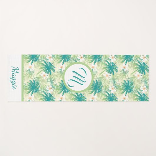A Monogrammed Tropical Summer ヨガマット (正面(横))