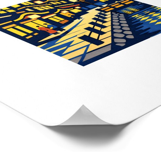 A Moonlit Waterside Town ポスター (角)