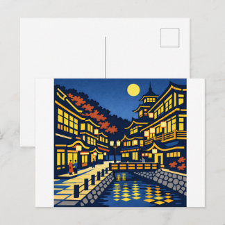 A Moonlit Waterside Town ポストカード