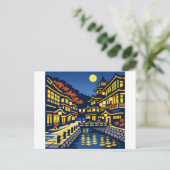 A Moonlit Waterside Town ポストカード (スタンド正面)
