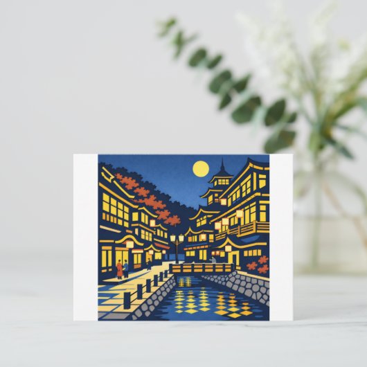 A Moonlit Waterside Town ポストカード (スタンド正面)