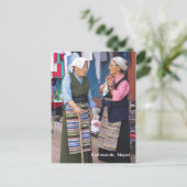 A Morning Chat at Boudha Stopa ポストカード (スタンド正面)