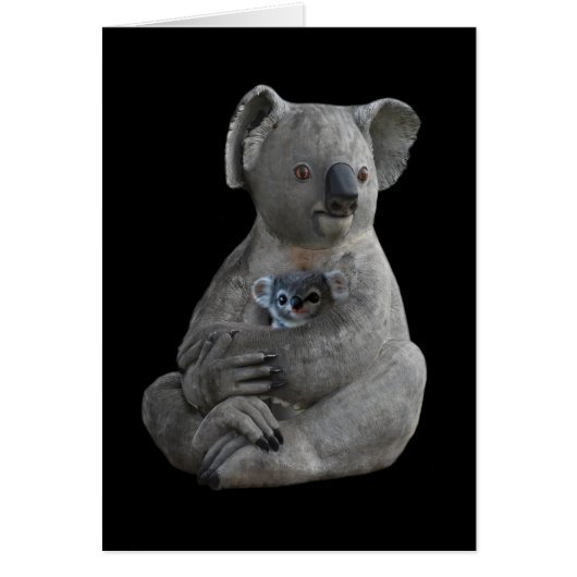 A Mother’s Embrace Blank Greeting Card (正面)