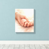 A Mother’s First Touch キャンバスプリント (インサイチュ (ウッドフロア))