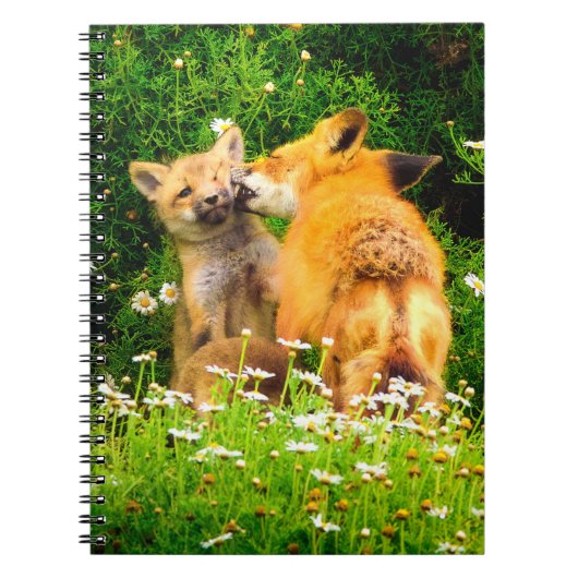 A Mother’s Kiss Wildlife Nature Art Print ノートブック (正面)