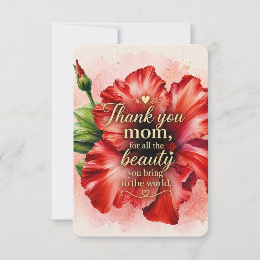 A Mother’s Love | Floral Mother’s Day  カード (正面)