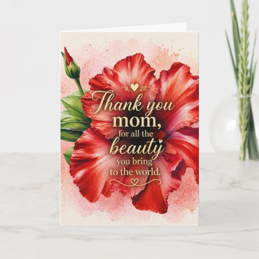 A Mother’s Love | Floral Mother’s Day  カード (正面)
