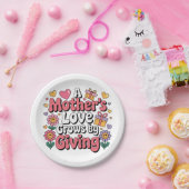 A Mother’s Love Grows By Giving ペーパープレート (パーティー)