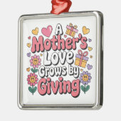 A Mother’s Love Grows By Giving メタルオーナメント (左)