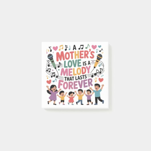 A Mother’s Love Is A Melody That Lasts Forever ポストイット (正面)