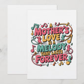 A Mother’s Love Is A Melody That Lasts Forever 招待状 (正面/裏面)