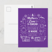A Mother’s Love Is Forever&Home Is Where Mom Is  ポストカード (正面/裏面)