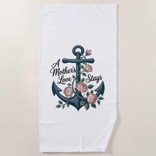 A Mother’s Love Stays ビーチタオル (正面)