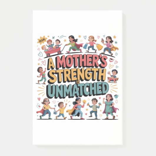 A Mother’s Strength Is Unmatched ポストイット (正面)