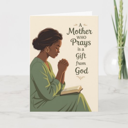 A Mother Who Prays Mother's Day Card シーズンカード (正面)