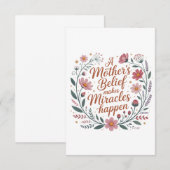 A Mother's Belief Makes Miracles Happen エンクロージャーカード (正面/裏面)