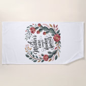 A Mother's Care Mends Broken Spirits ビーチタオル (正面)