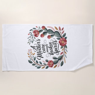 A Mother's Care Mends Broken Spirits ビーチタオル