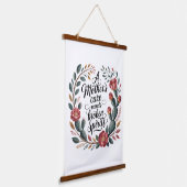 A Mother's Care Mends Broken Spirits 吊り下げ型タペストリー (傾斜あり)