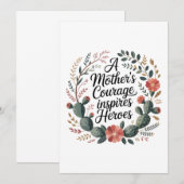 A Mother's Courage Inspires Heroes 招待状 (正面/裏面)