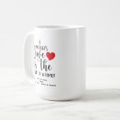 A Mother's Day Love Heart Of Family T-Shirt コーヒーマグカップ (正面左)