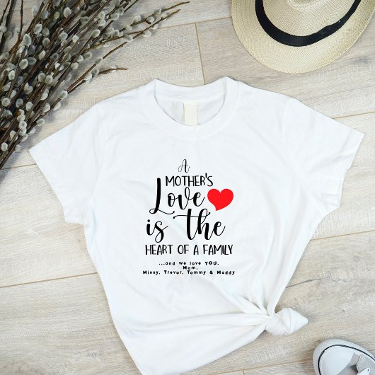A Mother's Day Love Heart Of Family T-Shirt Tシャツ
