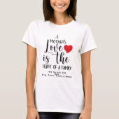 A Mother's Day Love Heart Of Family T-Shirt Tシャツ (正面)
