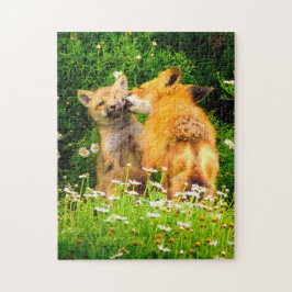 A Mother's Kiss Wildlife Nature Art Print ジグソーパズル