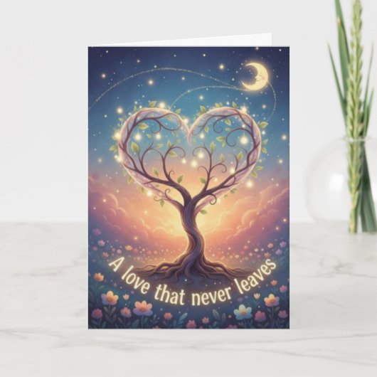 A Mother's Love Never Leaves Mother's Day Card シーズンカード (正面)