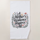 A Mother's Resilience Inspires All ビーチタオル (正面)