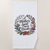 A Mother's Spirit Never Breaks ビーチタオル (正面)