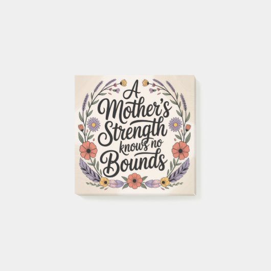 A Mother's Strength Knows No Bounds ポストイット (正面)