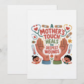 A Mother's Touch Heals The Deepest Wounds 招待状 (正面/裏面)