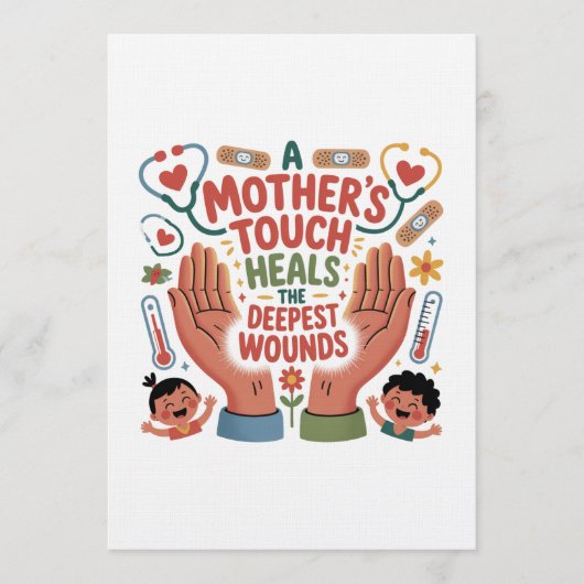 A Mother's Touch Heals The Deepest Wounds 招待状 (正面)