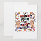 A Mother's Touch Heals The Deepest Wounds 招待状 (正面/裏面)