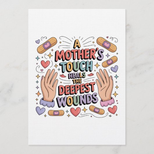A Mother's Touch Heals The Deepest Wounds 招待状 (正面)
