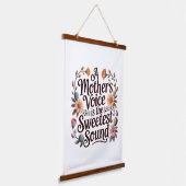A Mother's Voice Is The Sweetest Sound 吊り下げ型タペストリー (傾斜あり)