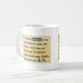 A mug for sharing your pro-life beliefs. コーヒーマグカップ (正面左)
