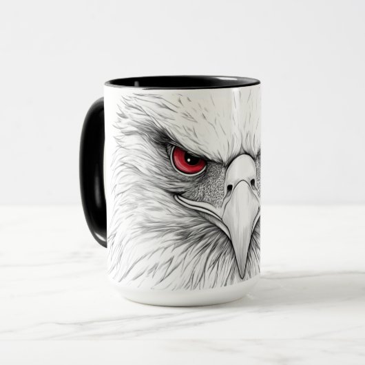 A mug with a picture of a bird マグカップ (正面左)